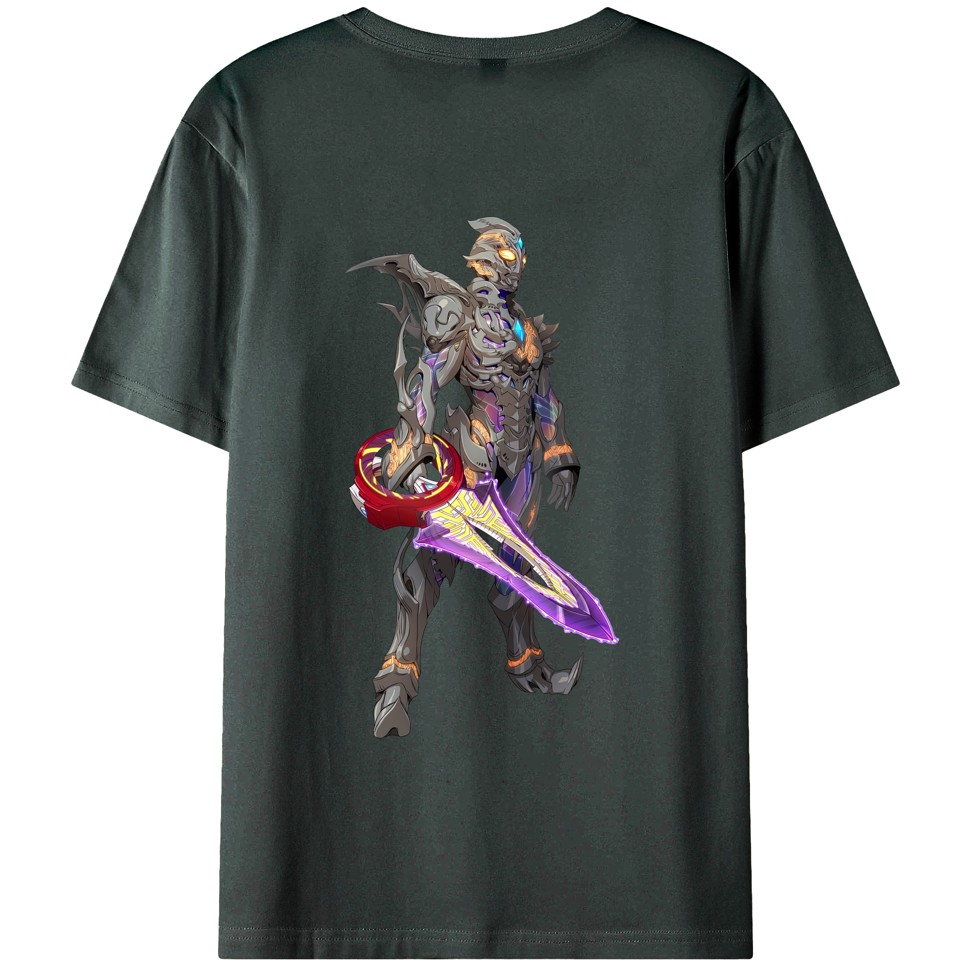 （画像用） ウルトラマン Ultraman 綿100％ メンズ半袖Tシャツ（バックプリント） 通気性